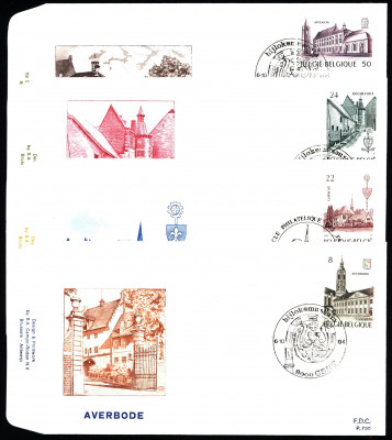 Belgia FDC 1984 Mi 2198-2201 Abbeys