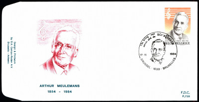 Belgia FDC 1984 Mi 2206 Birth Centenary of Arthur Meulemans