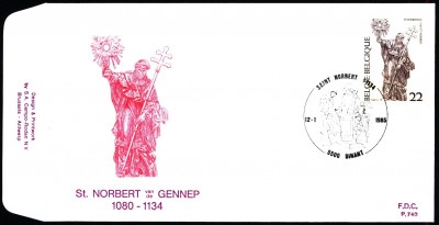 Belgia FDC 1985 Mi 2208 St. Norbertus - St.Norbert
