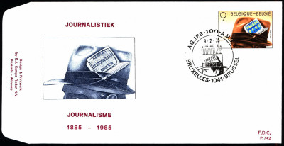 Belgia FDC 1985 Mi 2210 Society professional journalists