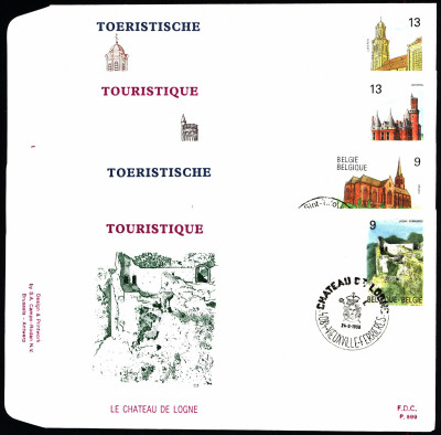 Belgia FDC 1989 Mi 2380-2383 Tourism