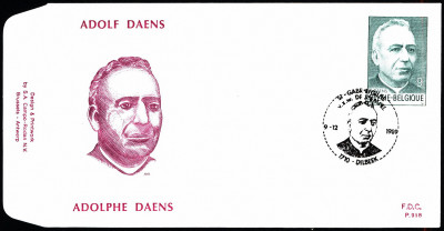 Belgia FDC 1989 Mi 2400 Daens, Adolf