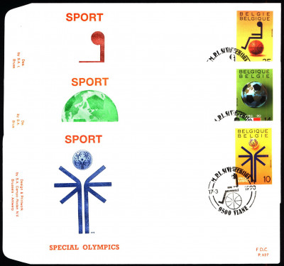 Belgia FDC 1990 Mi 2413-241 Sport