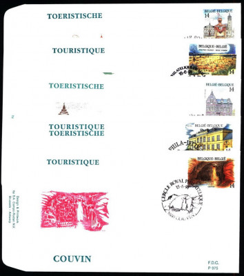 Belgia FDC 1991 Mi 2462-2466 Tourism