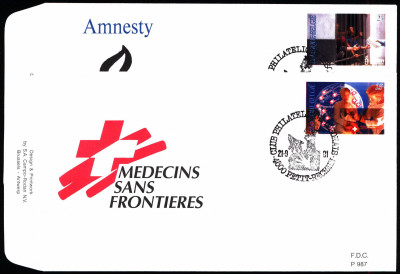 Belgia FDC 1991 Mi 2474-2475 Amnesty International