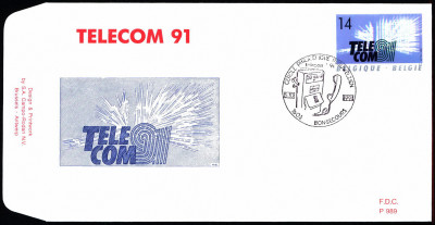 Belgia FDC 1991 Mi 2479 TELECOM '91