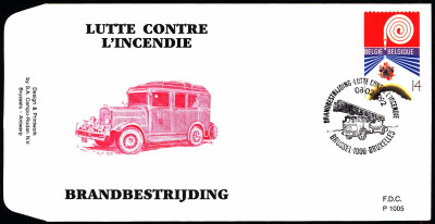Belgia FDC 1992 Mi 2495 Fire Service