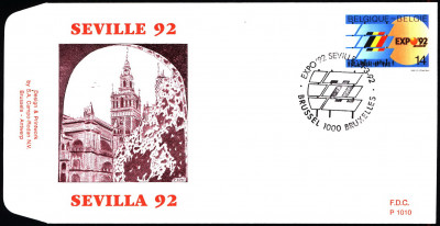 Belgia FDC 1992 Mi 2500 Expo '92 World's Fair, Seville