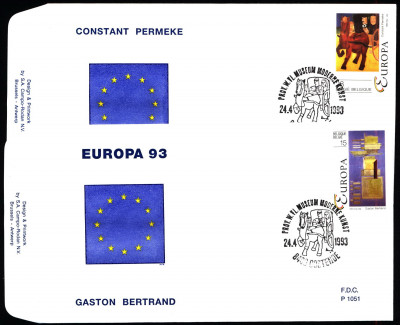 Belgia FDC 1993 Mi 2553-2554 Europa (C.E.P.T.)