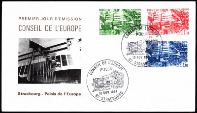 Francja FDC 1984 Mi CE34-CE36 Council of Europe