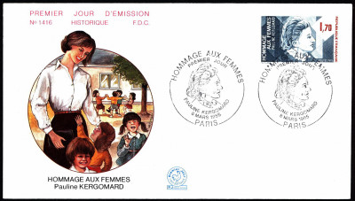Francja FDC 1985 Mi 2491 Pauline Kergomard