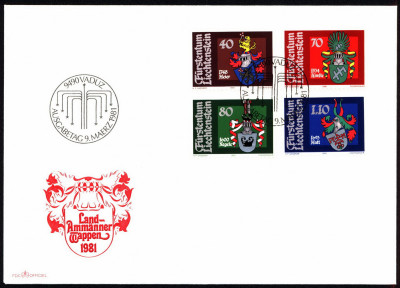 Liechtenstein FDC 1981 Mi 766-769 Coat of arms