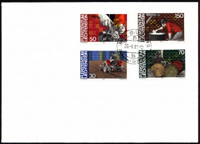 Liechtenstein FDC 1982 Mi 802-805 Labour
