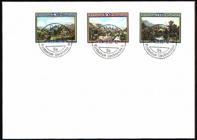 Liechtenstein FDC 1982 Mi 806-808 Menzinger, Moritz