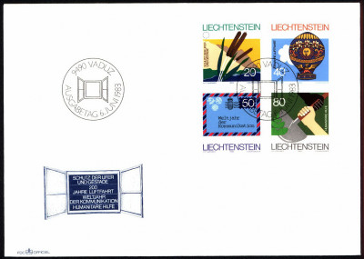 Liechtenstein FDC 1983 Mi 824-827 Anniversaries and Events