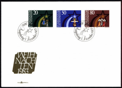 Liechtenstein FDC 1983 Mi 831-833 Christmas