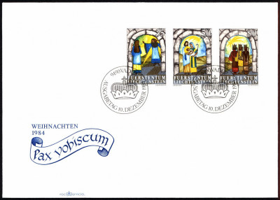 Liechtenstein FDC 1984 Mi 861-863 Christmas