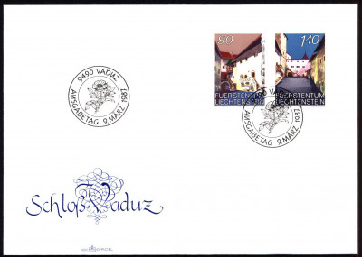 Liechtenstein FDC 1987 Mi 919-920 Castle Vaduz