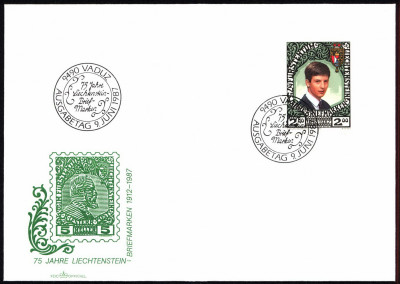 Liechtenstein FDC 1987 MI 921 Anniv. of Liechtenstein (1)