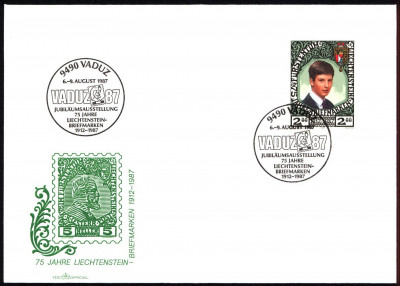 Liechtenstein FDC 1987 MI 921 Anniv. of Liechtenstein (2)