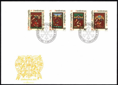 Liechtenstein FDC 1987 Mi 930-933 The four evangelists