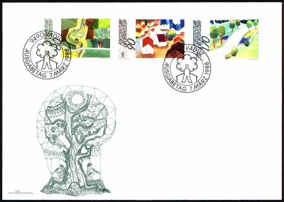 Liechtenstein FDC 1988 Mi 939-941 European Campaign