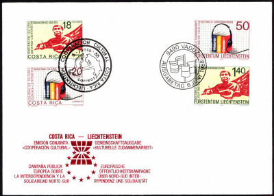 Liechtenstein FDC 1988 Mi 945-946 Cultural co-operation (2)