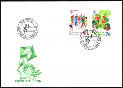 Liechtenstein FDC 1989 Mi 960-961 Europa (C.E.P.T.)