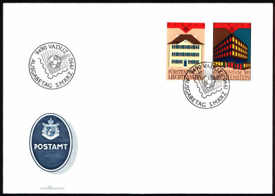 Liechtenstein FDC 1990 Mi 984-985 Europa (C.E.P.T.)