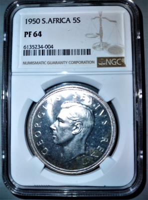 AFRYKA POŁUDNIOWA 1950-PR&Oacute;BA-NGC PF 64-RZADKA!