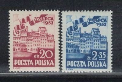 Polska 1953 Fi 671-72 **