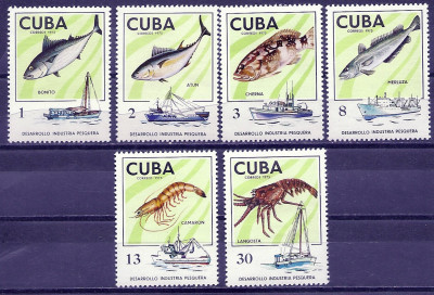 1975 r Kuba Mi 2034 - 2039**