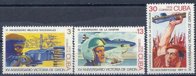 1976 r Kuba Mi 2135 - 2137**