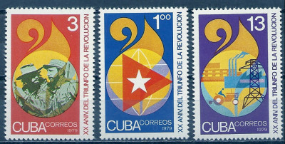 1979 r Kuba Mi 2367 - 2369**