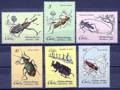 1980 r Kuba Mi 2452 - 2457**