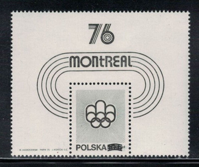 Polska 1975 Fi Blok 95 ND **