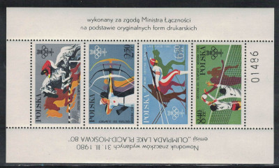 Polska 1980 Fi Ark 2526-29 ND **