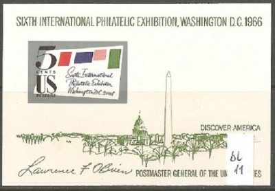 6 Wystawa Filatelistyczna Waszyngton 66. Bl. 11