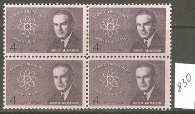 USA - Energia atomowa (czw&oacute;rka) Mi-830