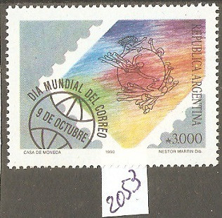 Argentyna. Świat. Dzień Znaczka Mi-2053