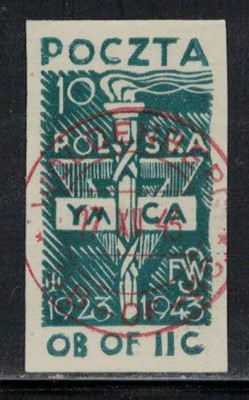 Polska - Poczta Obozowa 1943 Fi 34 o
