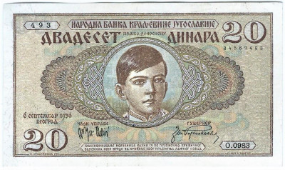 JUGOSŁAWIA 1936 AUNC! GRATIS WYSYŁKA!