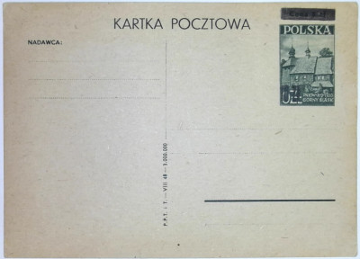 1949 r Kartka Pocztowa Cp 119 ** Typ 7