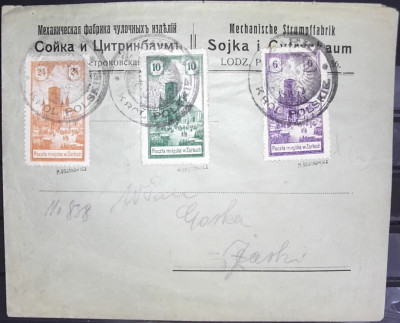 Żarki list 1918r. Widoki miasta - gwarancja - Bojanowicz