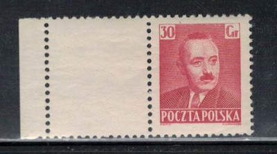 Polska 1950 Fi 537 z pustopolem **