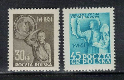 Polska 1951 Fi 554-55 **