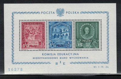 Polska 1946 Fi Blok 9 **