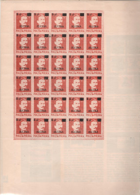 Polska 1945 Ark 347 **