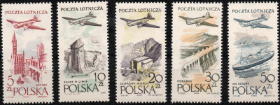 Fi 935-939 1958r. Wydanie na przesyłki lotnicze