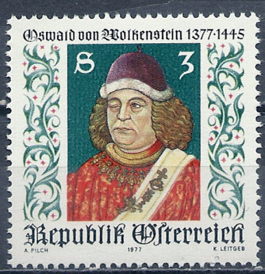 1977 r. Austria  Mi 1585**